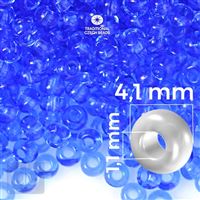 Preciosa Seed beads 6/0 4,1 mm Blue 30030 20 g