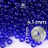 Preciosa Seed beads 6/0 4,1 mm Blue 30100 20 g