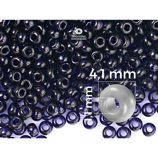 Preciosa Seed beads 6/0 4,1 mm Blue (30110) 20 g