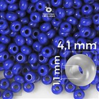 Preciosa Seed beads 6/0 4,1 mm Blue 33050 20 g