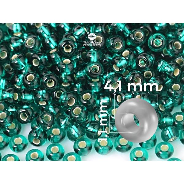 Preciosa Seed beads 6/0 4,1 mm Green 57710 20 g