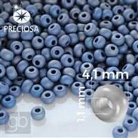 Preciosa Seed Beads 6/0 4,1 mm Blue 18538 50 g