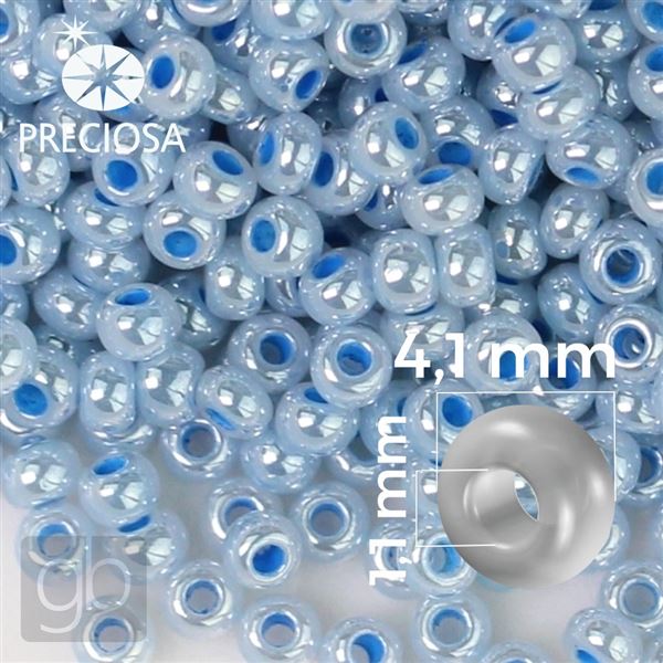 Preciosa Seed beads 6/0 4,1 mm Blue 31336 50 g