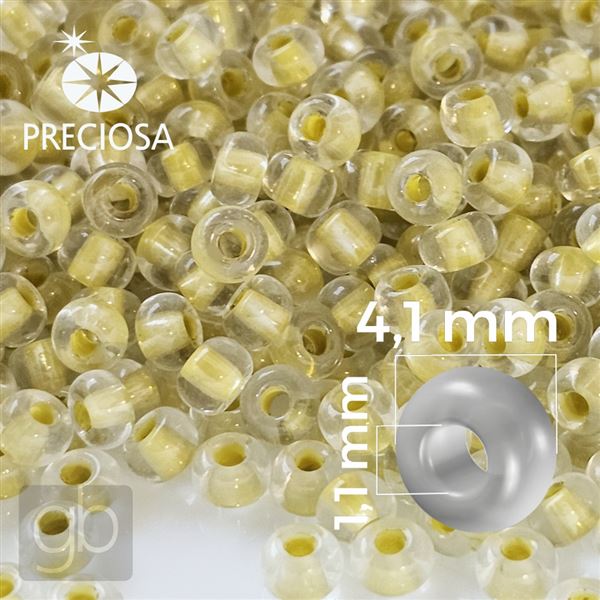 Preciosa Seed beads 6/0 4,1 mm Yellow 38681 50 g