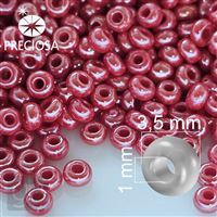 Preciosa Seed beads 7/0 3,5 mm Red 98190 50 g