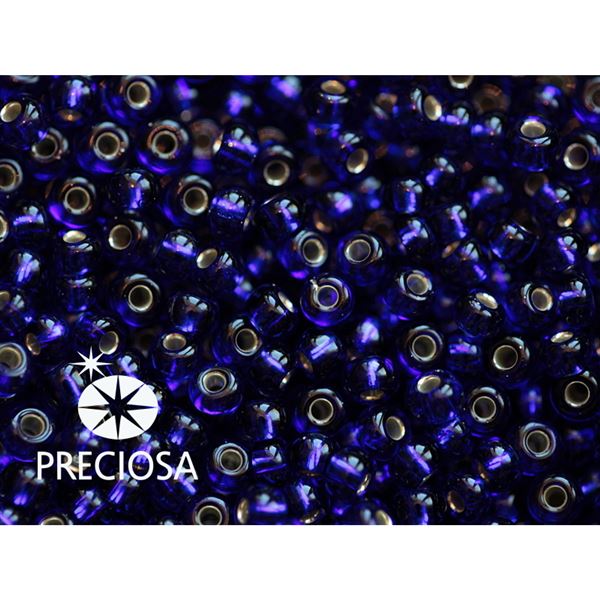 Preciosa Seed beads 7/0 3,5 mm Blue (37100) 20 g