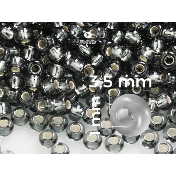 Preciosa Seed beads 7/0 3,5 mm Grey (47010) 20 g