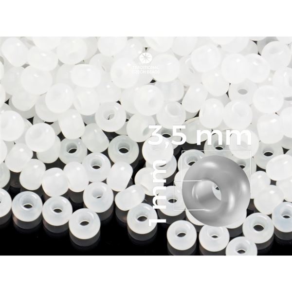 Preciosa Seed beads 7/0 3,5 mm White (02090) 20 g