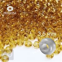 Preciosa Seed beads 7/0 3,5 mm Yellow (10050) 20 g