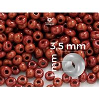 Preciosa Seed beads 7/0 3,5 mm Brown (13600) 20 g