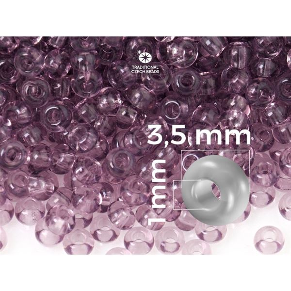 Preciosa Seed beads 7/0 3,5 mm Purple (20010) 20 g