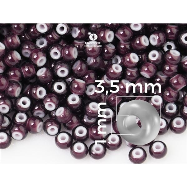 Preciosa CORNELIAN 7/0 3,5 mm Purple (23708) 20 g