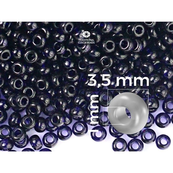 Preciosa Seed beads 7/0 3,5 mm Blue (30110) 20 g