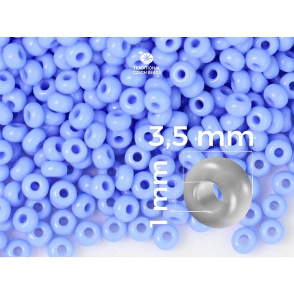 Preciosa Seed beads 7/0 3,5 mm Blue (33020) 20 g