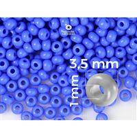 Preciosa Seed beads 7/0 3,5 mm Blue (33040) 20 g