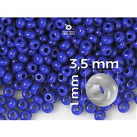 Preciosa Seed beads 7/0 3,5 mm Blue (33050) 20 g