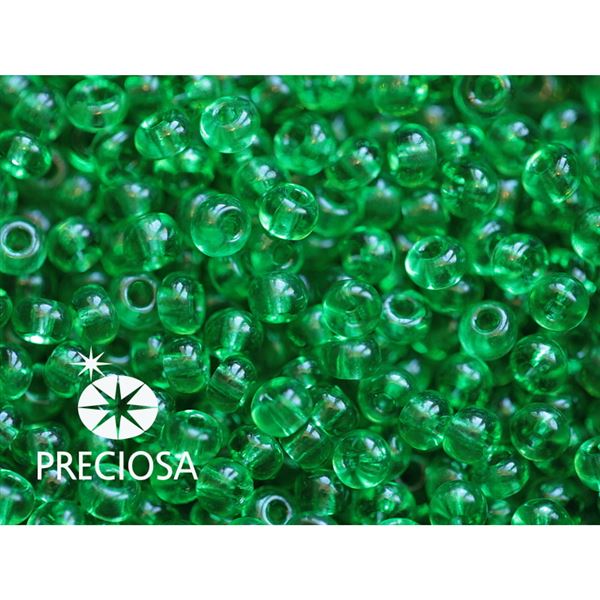 Preciosa Seed beads 7/0 3,5 mm Green (50100) 20 g