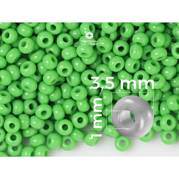 Preciosa Seed beads 7/0 3,5 mm Green (53230) 20 g