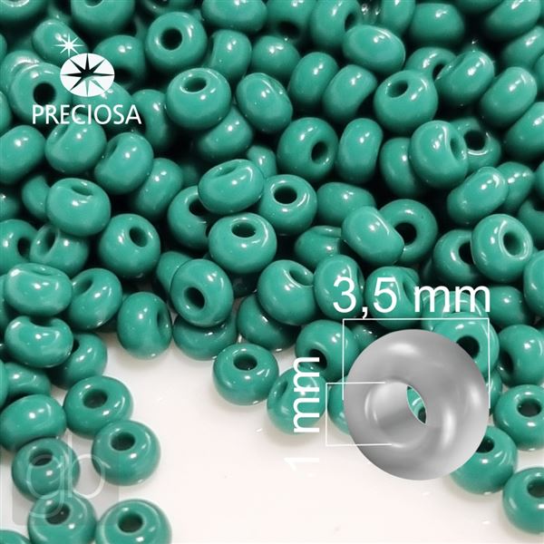 Preciosa Seed beads 7/0 3,5 mm Green (53240) 20 g