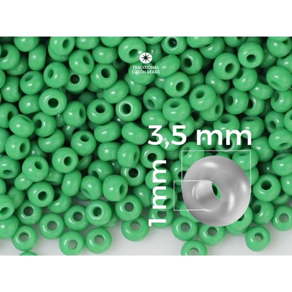 Preciosa Seed beads 7/0 3,5 mm Green (53250) 20 g