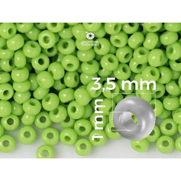 Preciosa Seed beads 7/0 3,5 mm Green (53310) 20 g