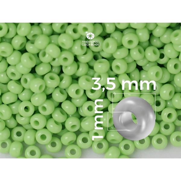 Preciosa Seed beads 7/0 3,5 mm Green (53410) 20 g