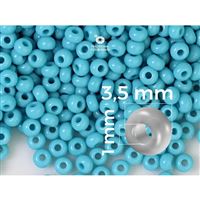 Preciosa Seed beads 7/0 3,5 mm Blue (63030) 20 g