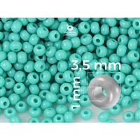 Preciosa Seed beads 7/0 3,5 mm Turquoise (63130) 20 g