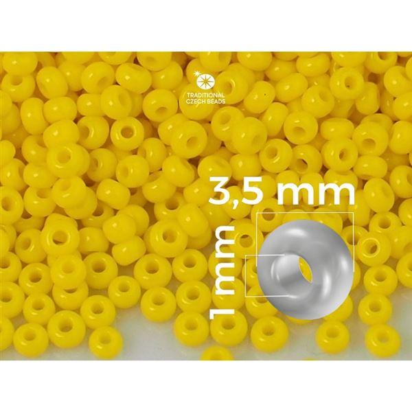 Preciosa Seed beads 7/0 3,5 mm Yellow (83110) 20 g