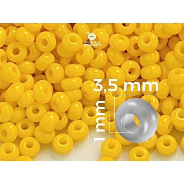 Preciosa Seed beads 7/0 3,5 mm Yellow (83130) 20 g