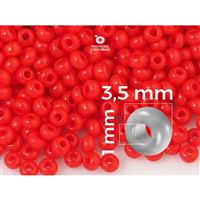 Preciosa Seed beads 7/0 3,5 mm Red (93170) 20 g