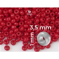 Preciosa Seed beads 7/0 3,5 mm Red (93210) 20 g