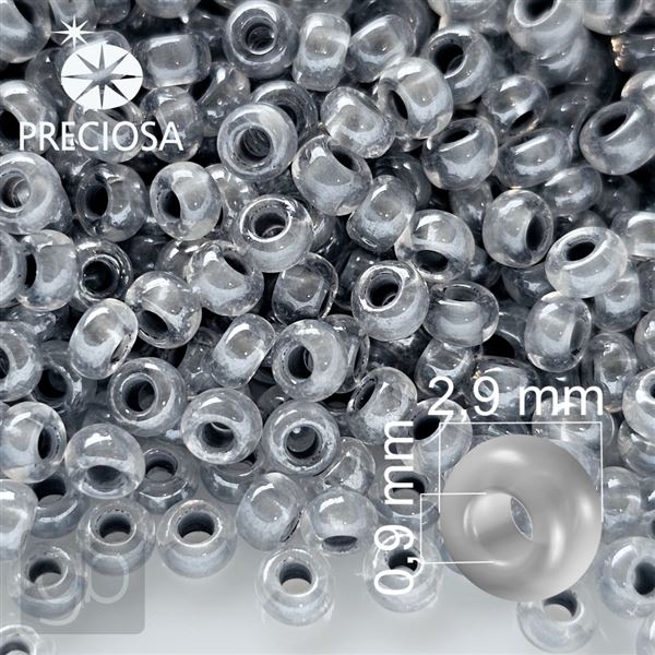 Preciosa Seed Beads 8/0 2,9 mm Grey 38642 50 g