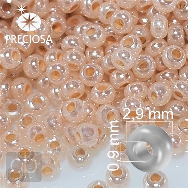 Preciosa Seed beads 8/0 2,9 mm Orange 37383 50 g