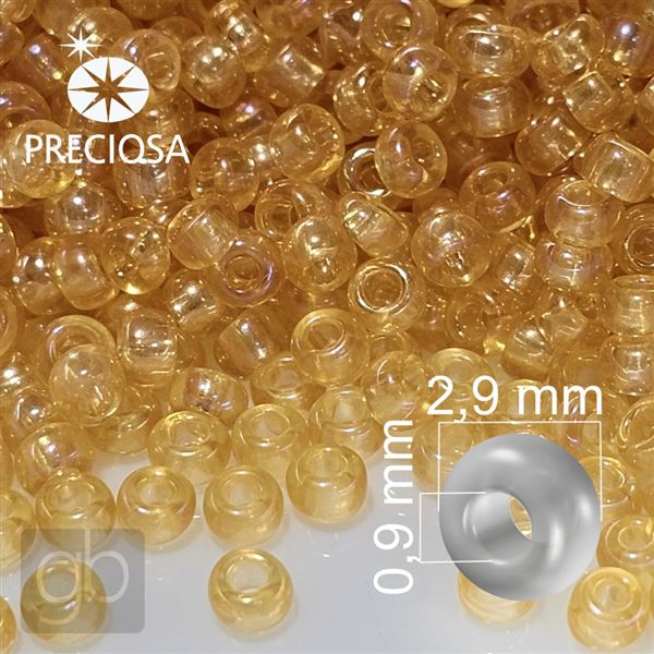 Preciosa Seed beads 8/0 2,9 mm Yellow 11505 50 g