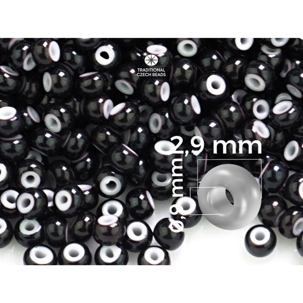 Preciosa CORNELIAN 8/0 2,9 mm Black (23798) 50 g