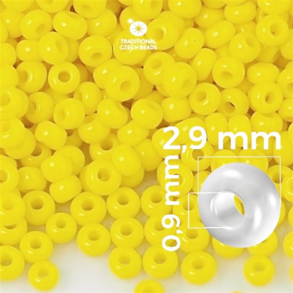 Preciosa Seed beads 8/0 2,9 mm Yellow 83110 50 g