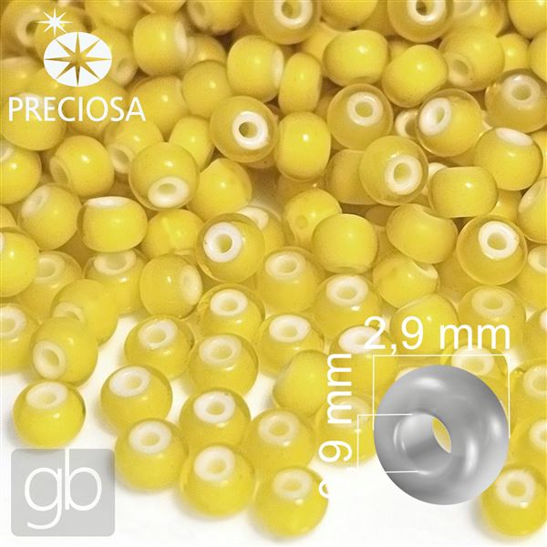 Preciosa CORNELIAN 8/0 2,9 mm Yellow 83701 50 g