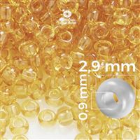 Preciosa Seed beads 8/0 2,9 mm Yellow 10050 50 g