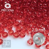 Preciosa Seed beads 8/0 2,9 mm Red 90070 50 g