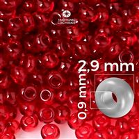 Preciosa Seed beads 8/0 2,9 mm Red 90090 50 g