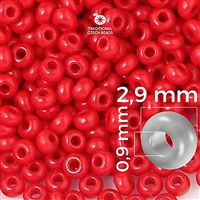 Preciosa Seed beads 8/0 2,9 mm Red 93190 50 g