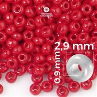 Preciosa Seed beads 8/0 2,9 mm Red 93210 50 g