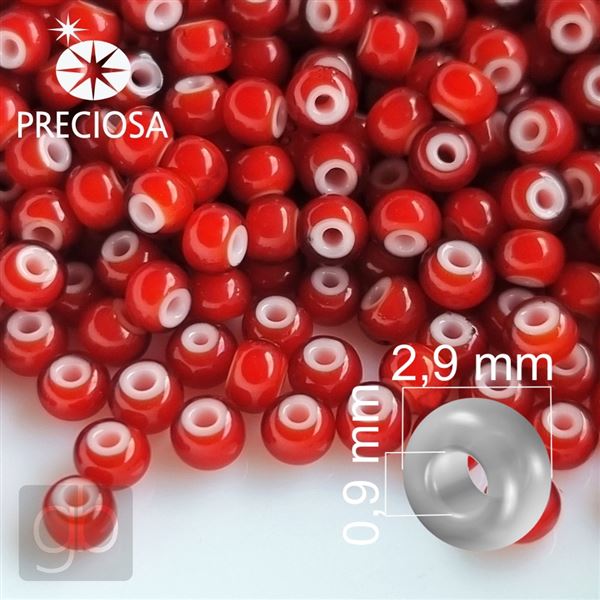 Preciosa CORNELIAN 8/0 2,9 mm Red 93730 50 g