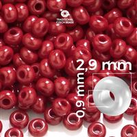 Preciosa Seed beads 8/0 2,9 mm Red 93310 50 g