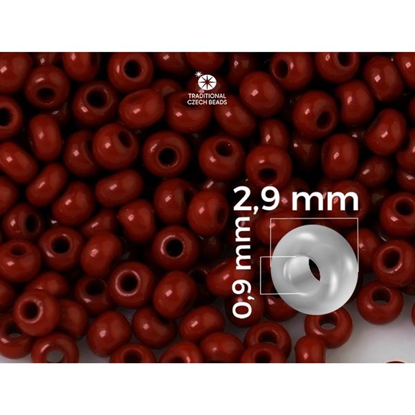 Preciosa Seed beads 8/0 2,9 mm Brown (93300) 50 g