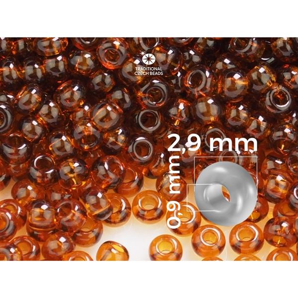 Preciosa Seed beads 8/0 2,9 mm Brown (10110) 50 g