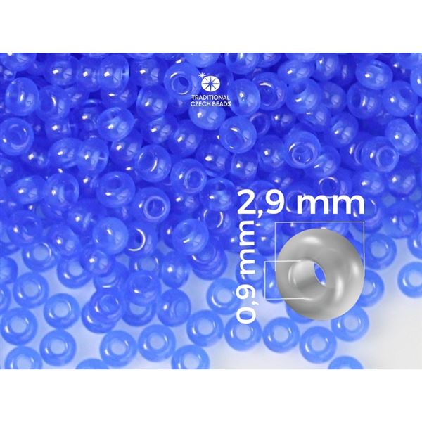 Preciosa Seed beads 8/0 2,9 mm Blue (32010) 50 g