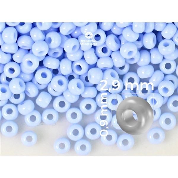 Preciosa Seed beads 8/0 2,9 mm Blue (33000) 50 g