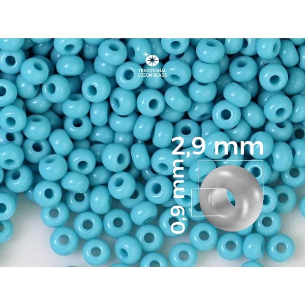 Preciosa Seed beads 8/0 2,9 mm Blue (63030) 50 g